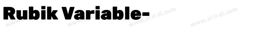 Rubik Variable字体转换